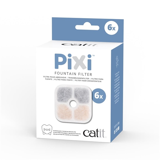 Pixi filtre til vandfontæne - 6pakke